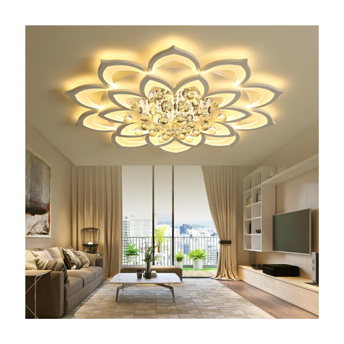 Lotus Cascade Ceiling Light